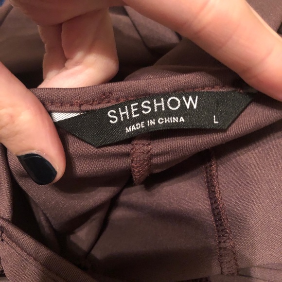 sheshow backless bow dress